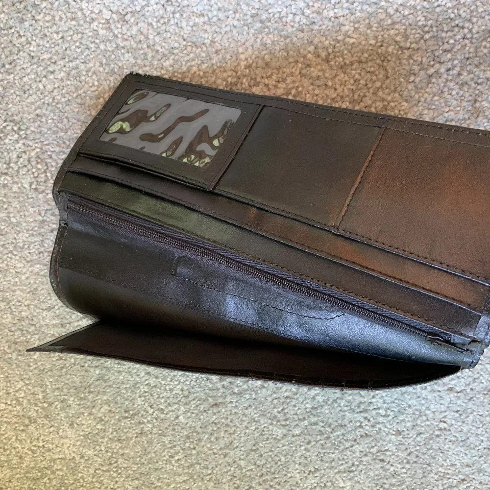 Black Long Bifold Wallet